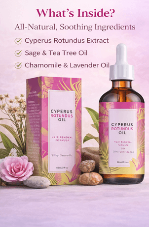 Cyperus Rotundus Hair Removal Oil 🌿✨